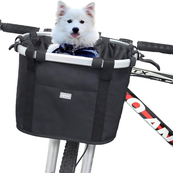 RAYMACE Other - Bicycle Basket Dog Bike Handlebar Basket Front,Folding Detachable